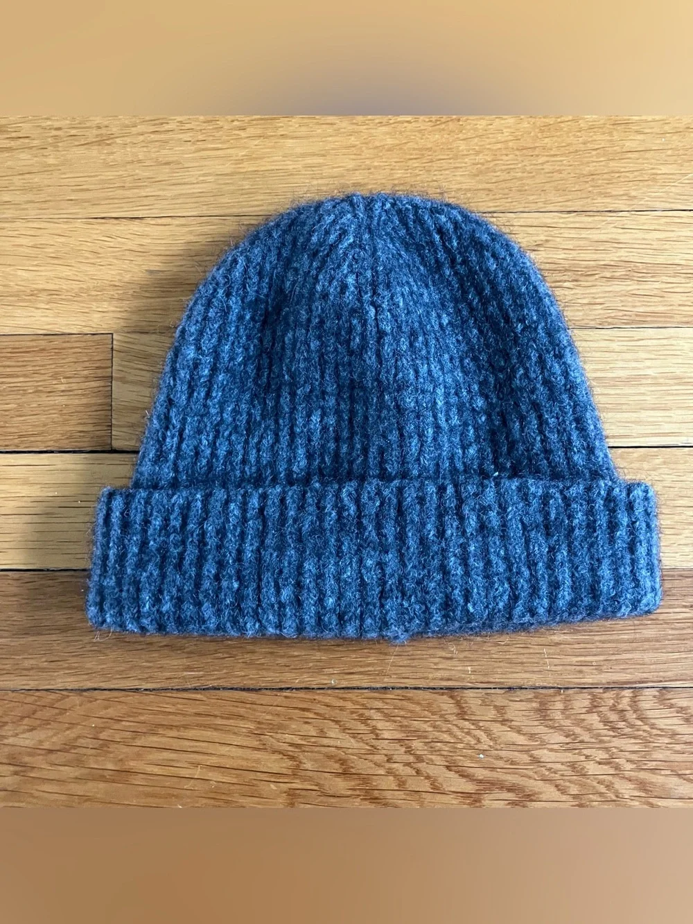 Janessa Leone Grey Wool Alpaca Ribbed Fall Winter Fisherman Coastal Piper Beanie